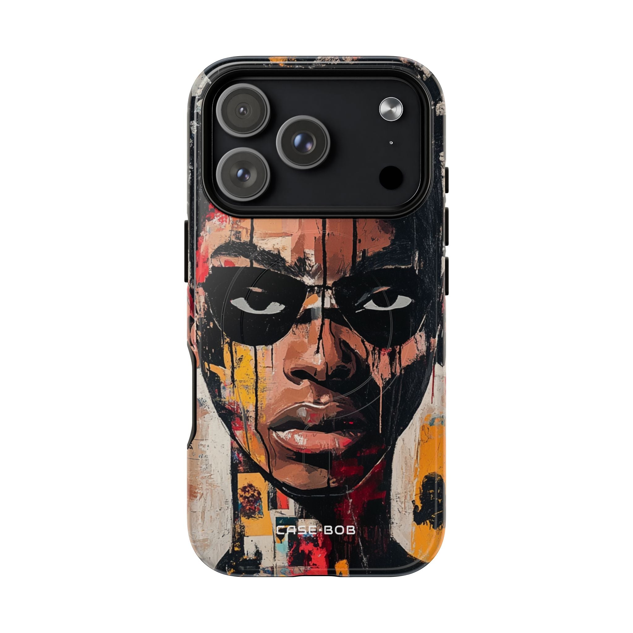 Masked Portrait Drips iPhone 17 Pro Case - Tough+ - CASE•BOB