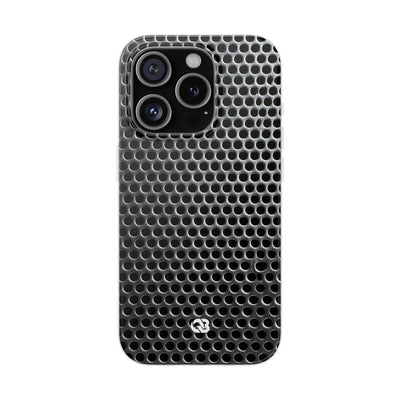 Brushed Perforated Steel · Lite Phone Case for iPhone ·  Silver
