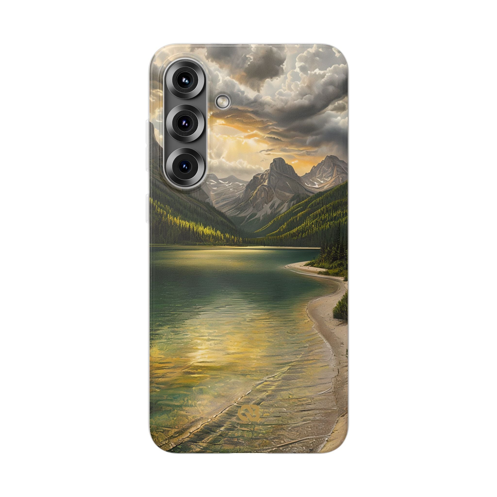 Gilded Mountain Lake · Soft Handyhülle für Samsung