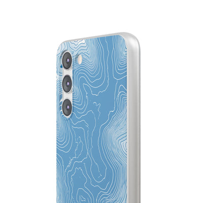 Blue Lite Phone Case for Samsung - Glacial Ridge Topo