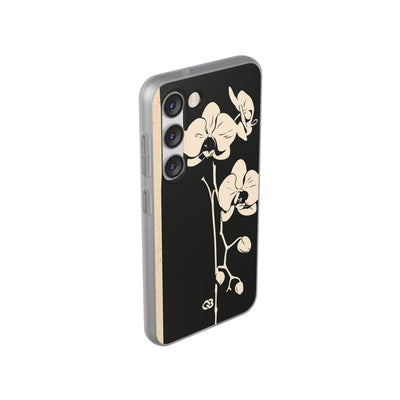 Black Lite Phone Case for Samsung - Obsidian Bone Orchid