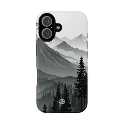 Grey Tough Phone Case for iPhone - Granite Ridge Mist
