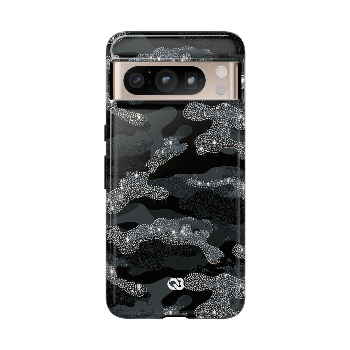 Glitter Shadow Camo · Tough Phone Case for Pixel ·  Black