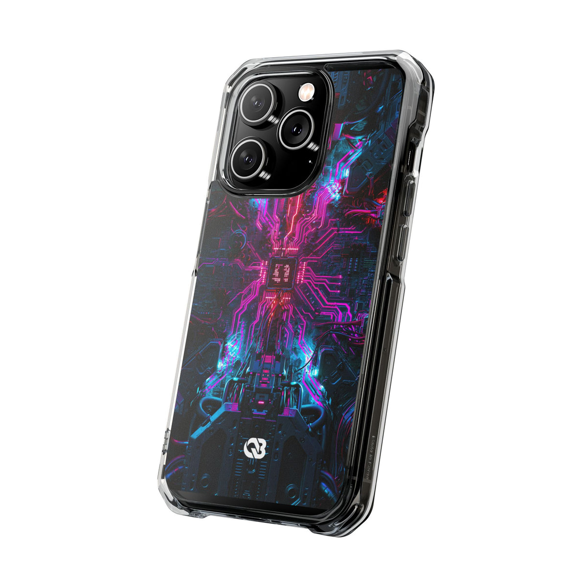 Neural Circuit Core · Clear Impact Magnetic Phone Case for iPhone ·  Black