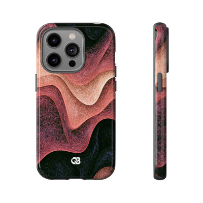 Rose Contour Waves · Tough Phone Case for iPhone · Pink