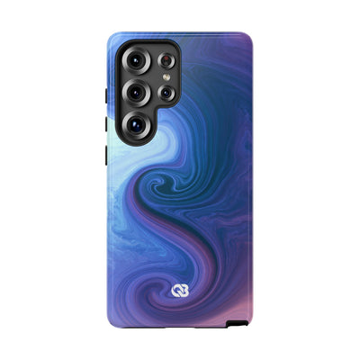Azure Fluid Swirl · Tough Phone Case for Samsung · Blue