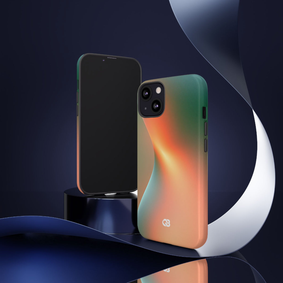 Radiant Contour · Tough Phone Case for iPhone · Orange