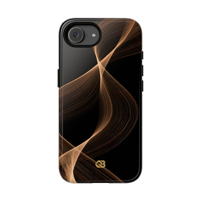 Amber Contour Flow · Tough Phone Case for iPhone · Black