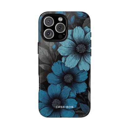 Blue Petal Radiance iPhone 16 Pro Max Case - Tough