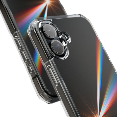 Spectral Refraction · Clear Impact Magnetic Phone Case for iPhone · Black