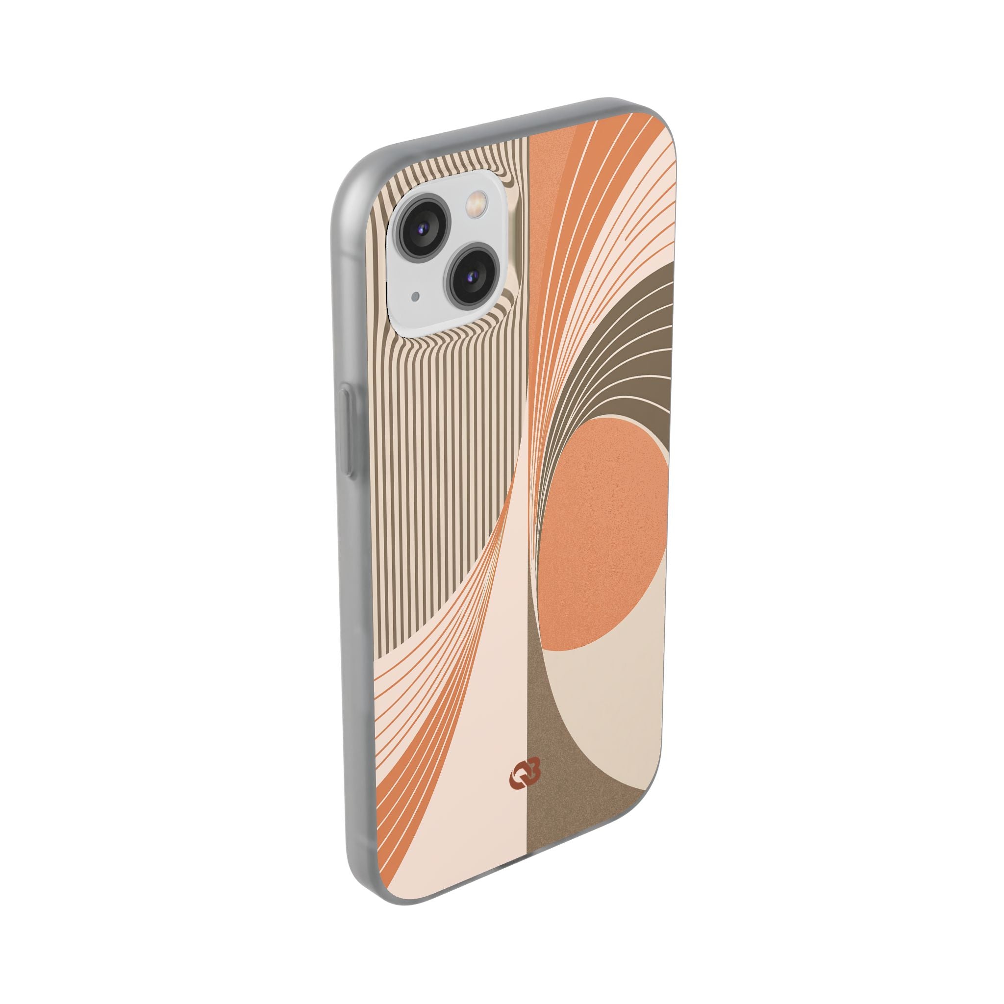 Orange Lite Phone Case for iPhone - Desert Arc Horizon