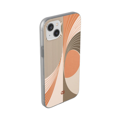 Orange Lite Phone Case for iPhone - Desert Arc Horizon