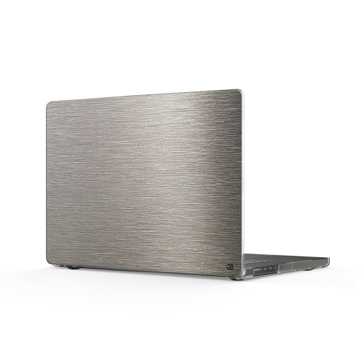 Brushed Silver Alloy · Clear Hard Case for MacBook · Silver