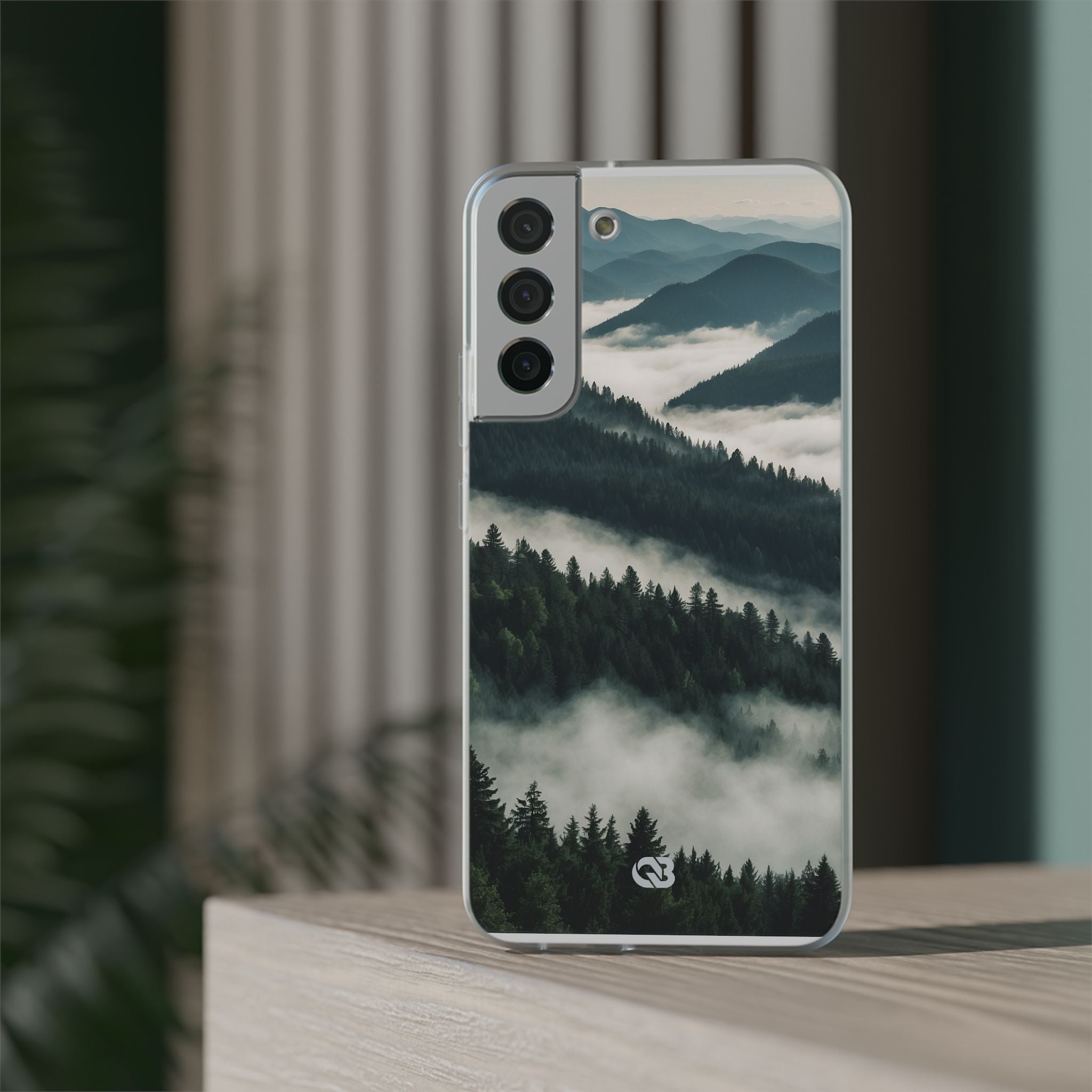 Misty Pine Peaks · Soft Phone Case for Samsung