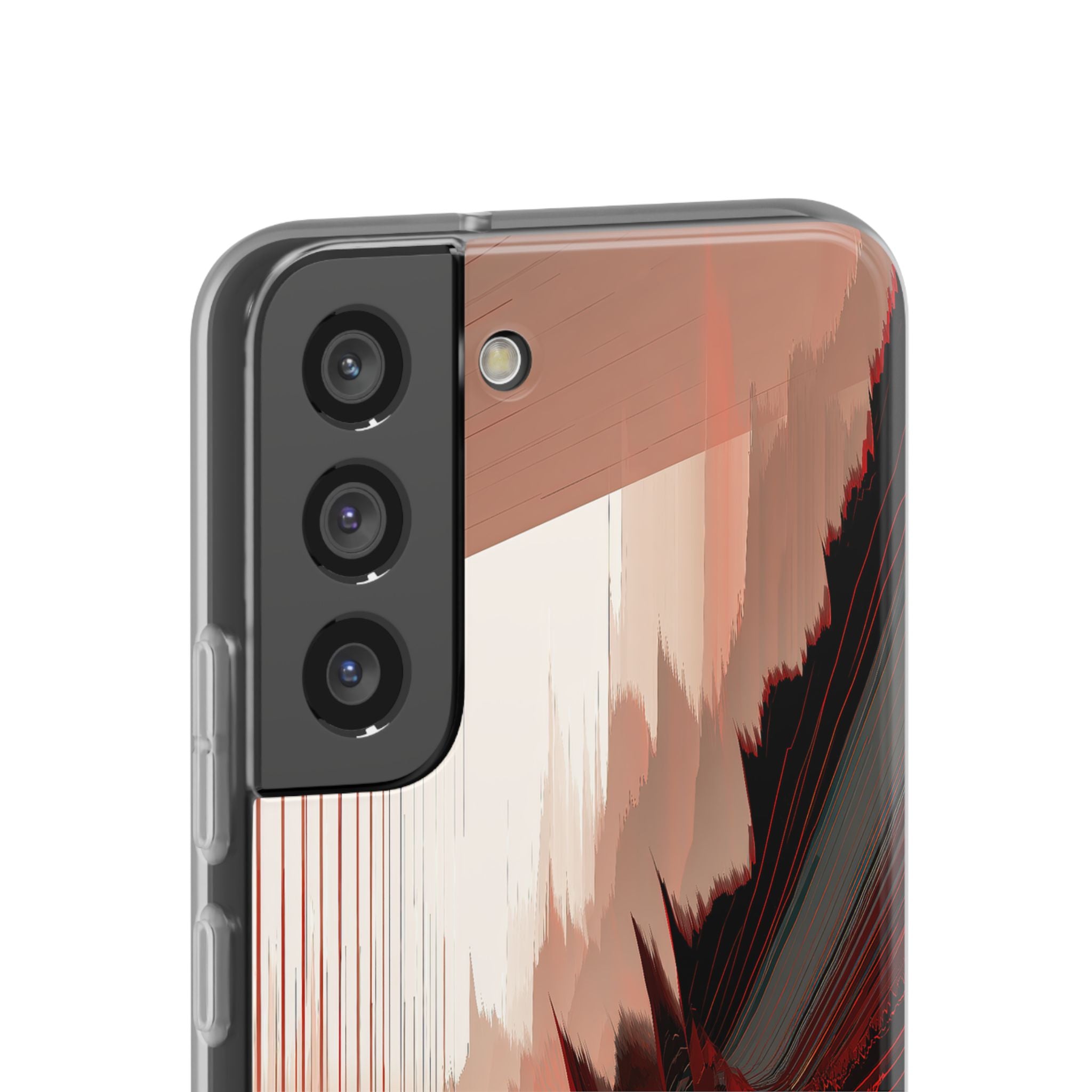 Red Lite Phone Case for Samsung - Crimson Pulse Horizon