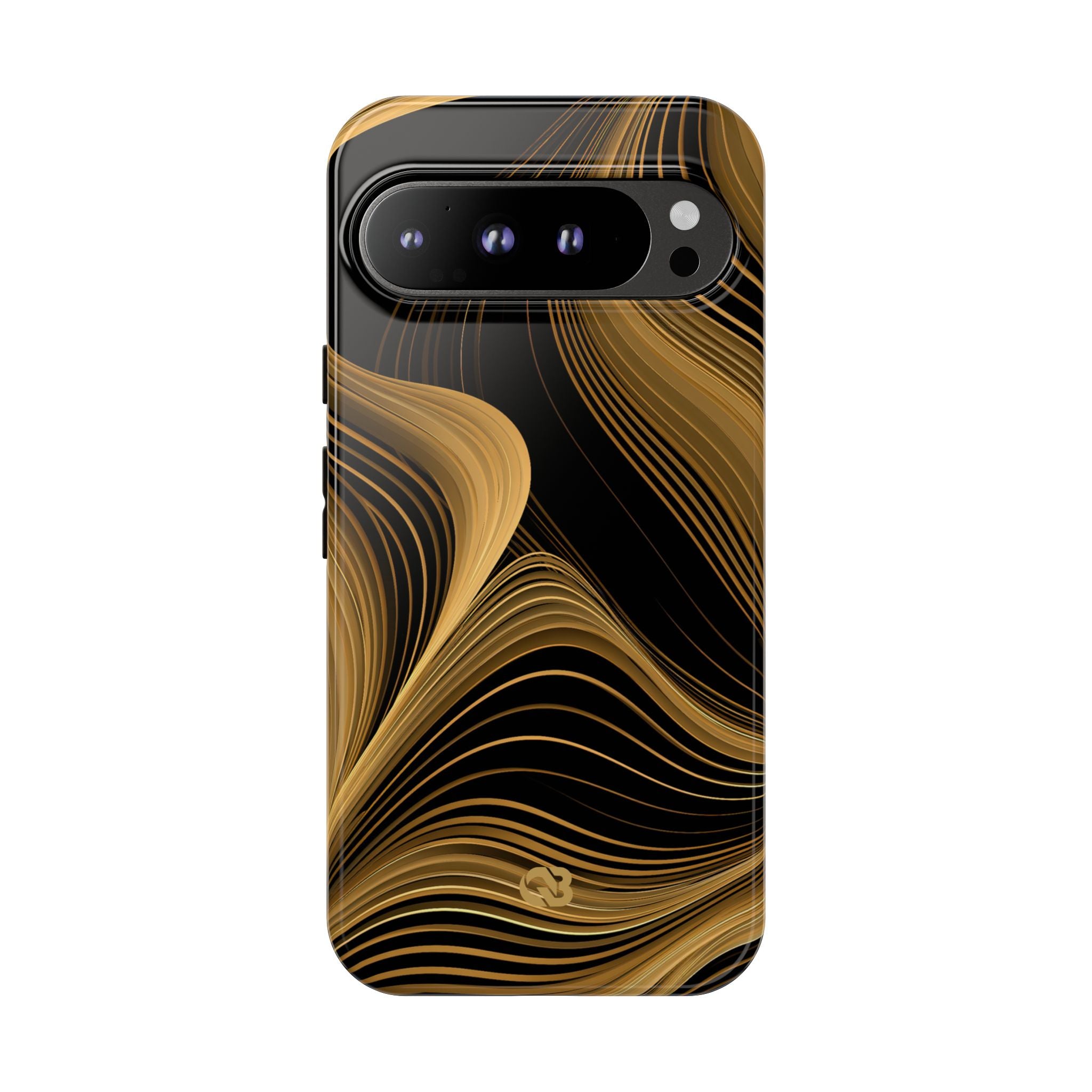 Gold Tough Phone Case for Google Pixel - Molten Copper Strands