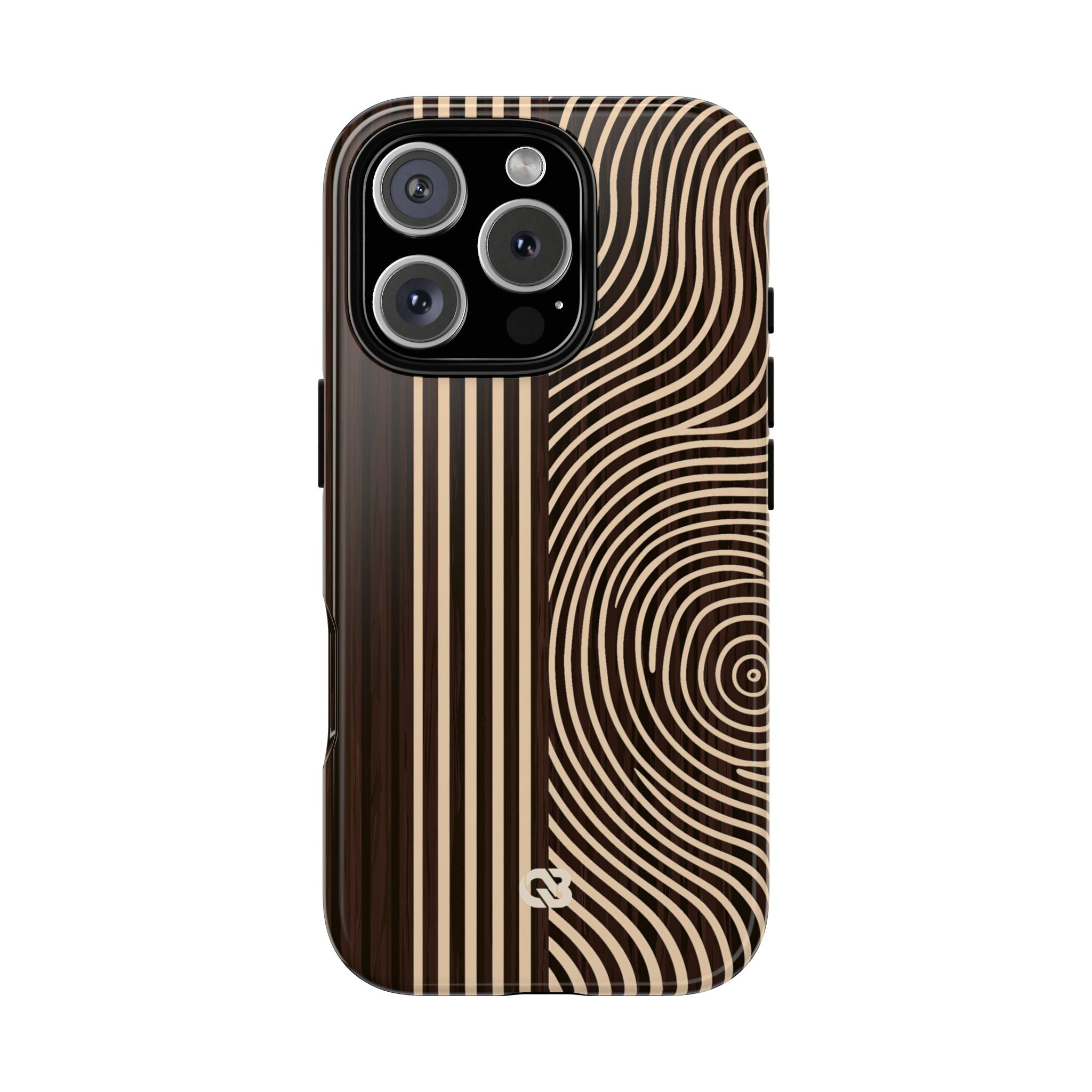 Brown Tough Phone Case for iPhone - Espresso Sand Ridge
