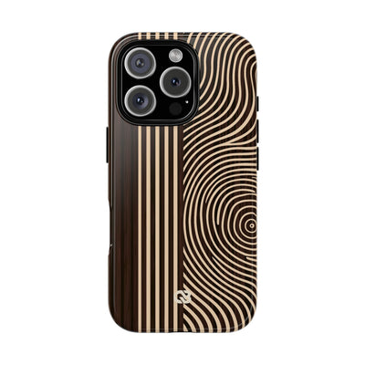 Brown Tough Phone Case for iPhone - Espresso Sand Ridge