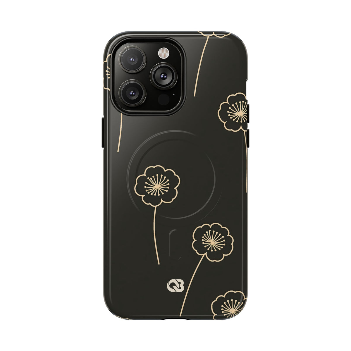 Nocturne Bloom Contours · Tough 2.0 Magnetic Phone Case for iPhone · Black