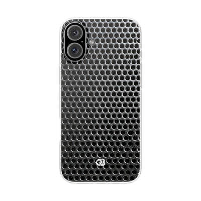 Brushed Perforated Steel · Lite Phone Case for iPhone ·  Silver