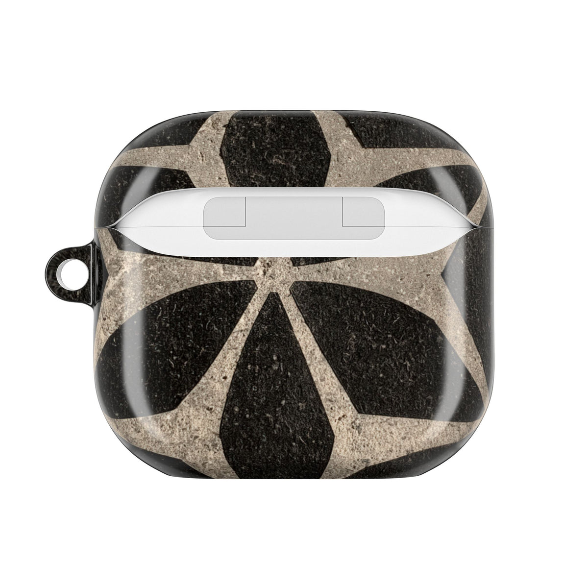 Concrete Mosaic Star · Hard Case for AirPods & AirPods Pro · Black
