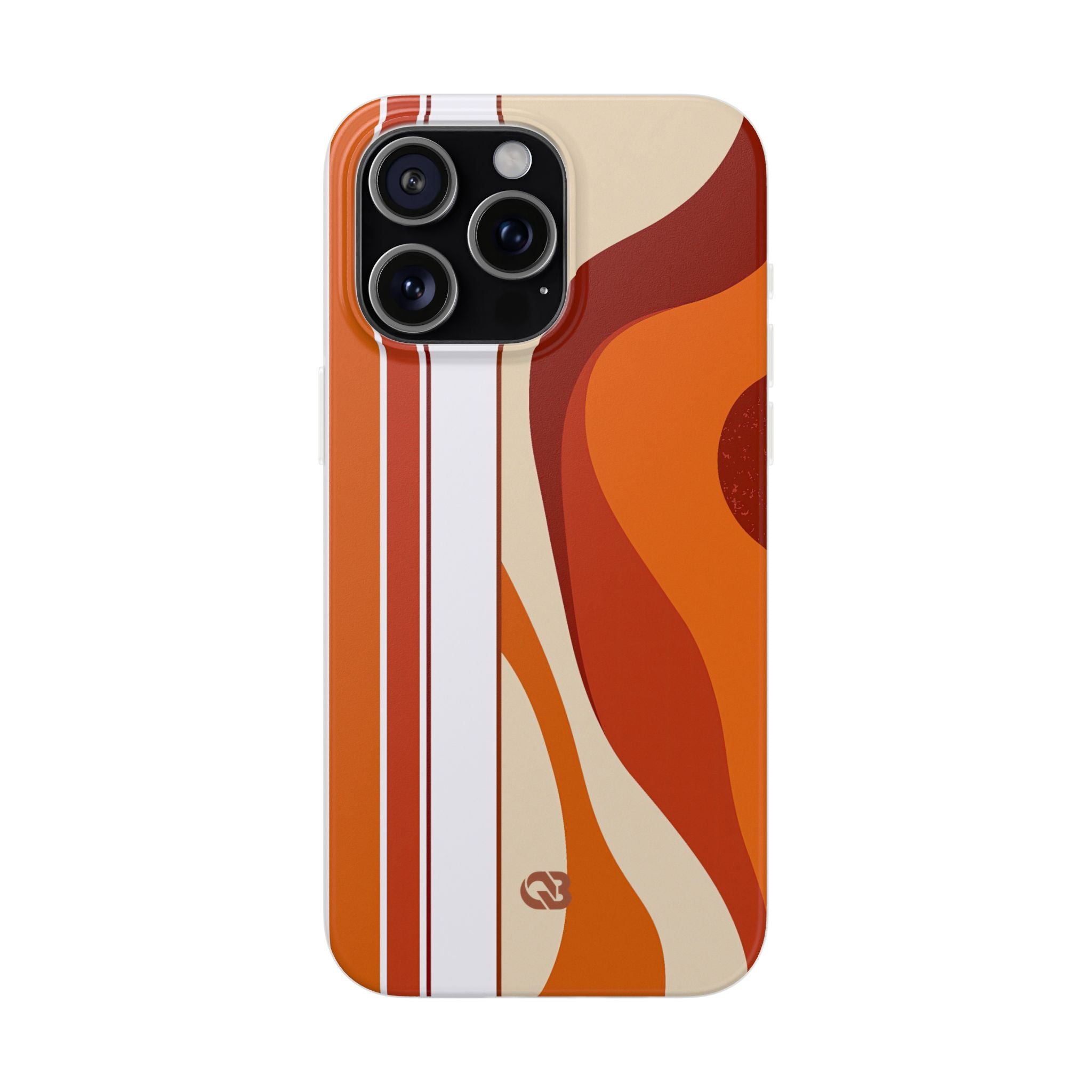 Orange Lite Phone Case for iPhone - Terracotta Metro Line