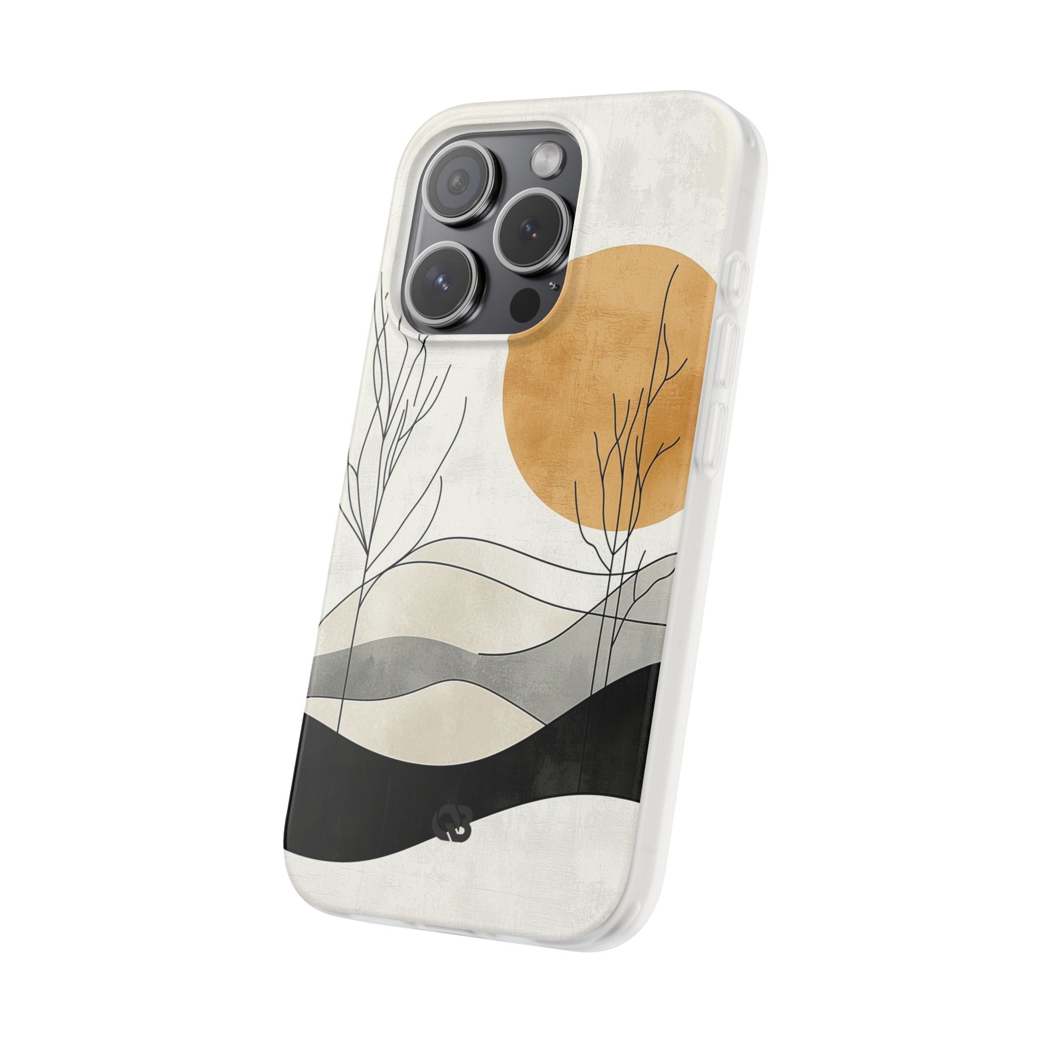 Burnt Horizon Lines · Soft Phone Case for iPhone