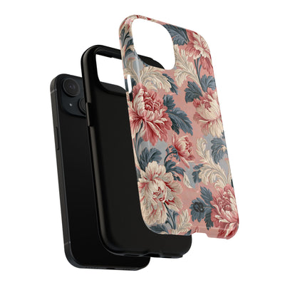 Blush Peony Jacquard · Tough 2.0 Magnetic Phone Case for iPhone · Pink