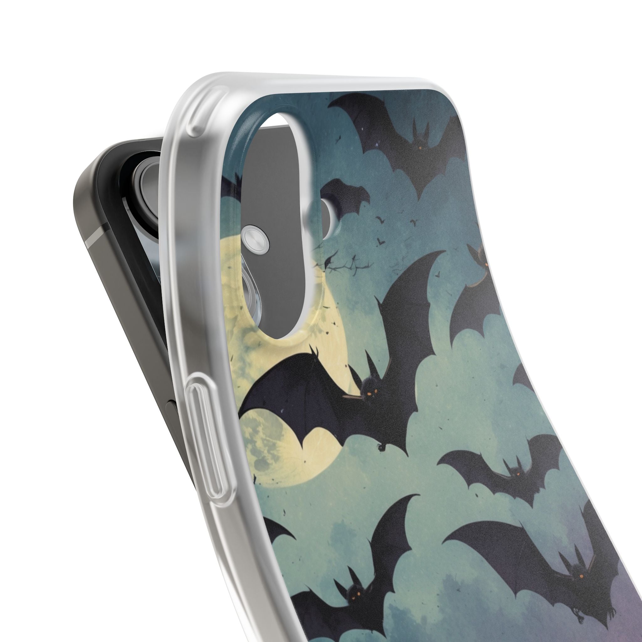 Glødende flagermus-sværm iPhone 16 Plus cover - blødt