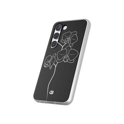 Black Lite Phone Case for Samsung - Noir Alabaster Orchid