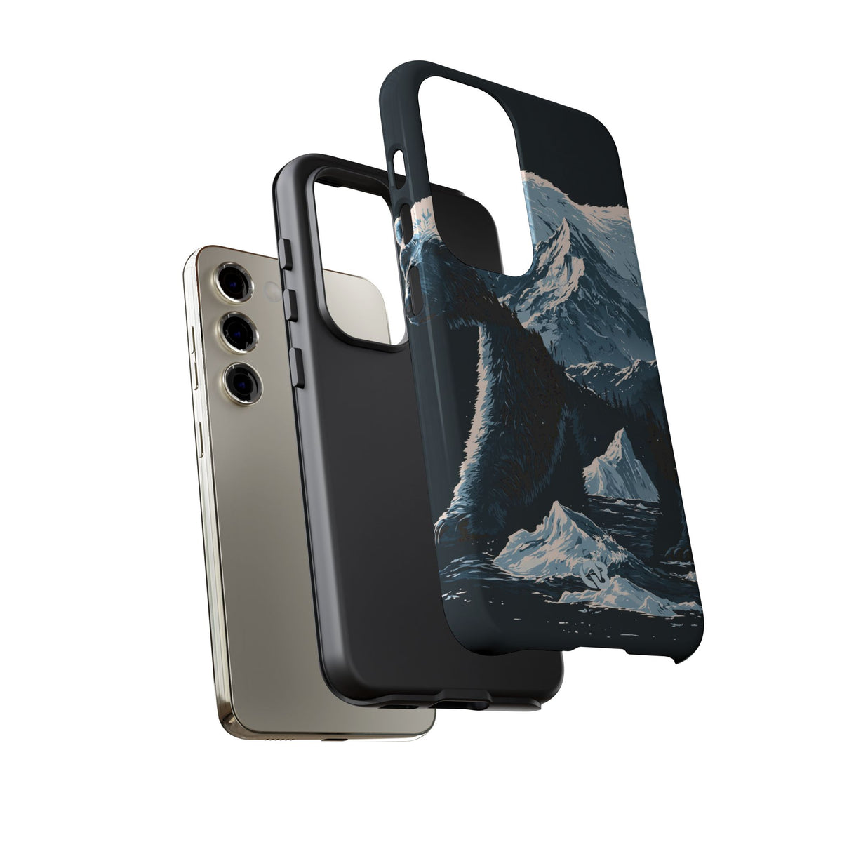 Nordic Arctic Bear · Tough Phone Case for Samsung · Black