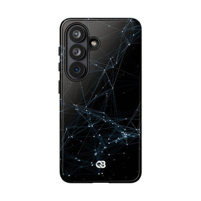 Black Tough Phone Case for Samsung - Arctic Neural Mesh