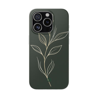 Green Lite Phone Case for iPhone - Deep Moss Willow
