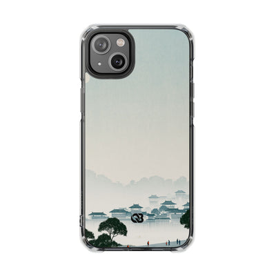 Blue Impact MagSafe Phone Case for iPhone - Mist Valley Pagoda