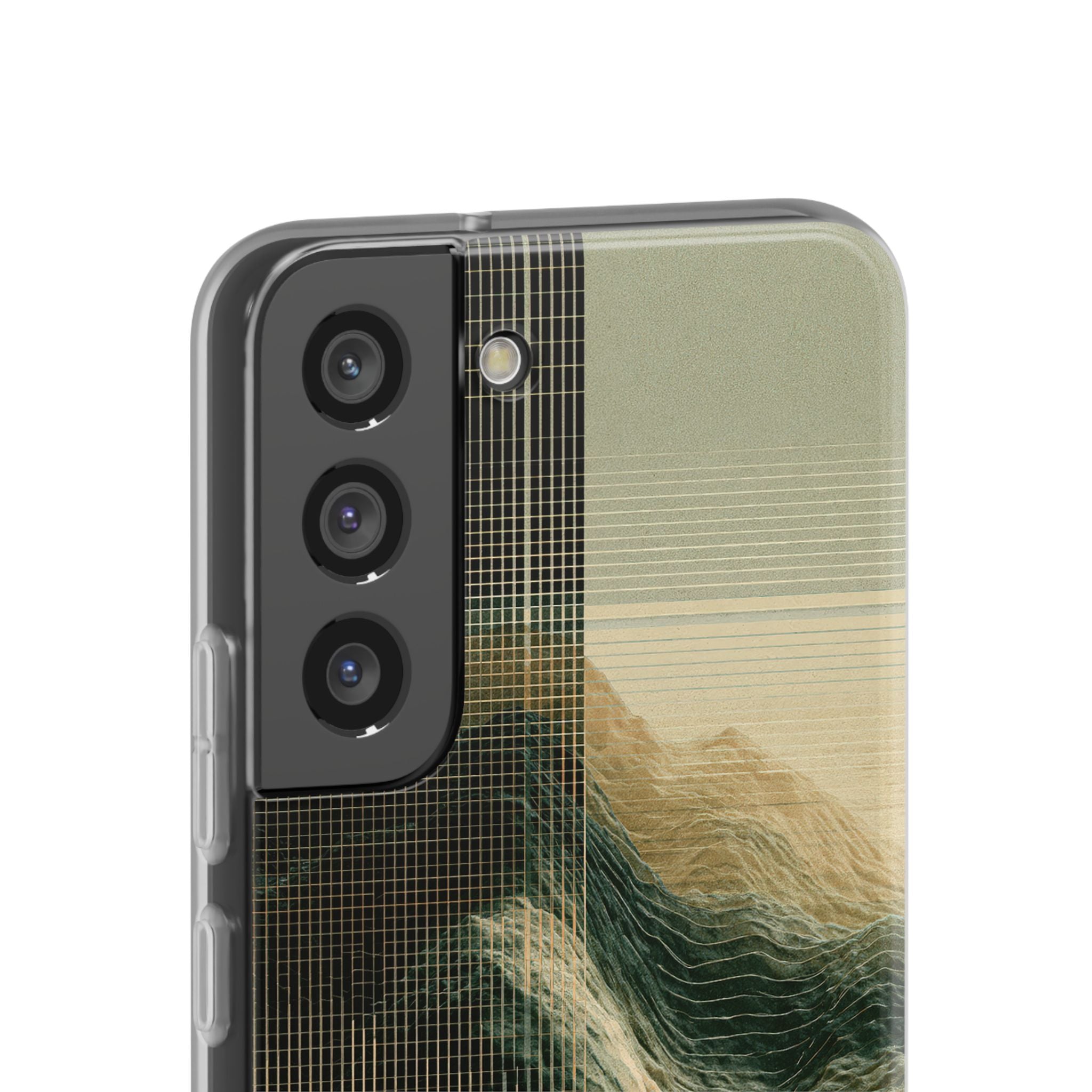 Beige Lite Phone Case for Samsung - Veridian Data Ridge