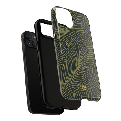 Green Tough 2.0 Magsafe Phone Case for iPhone - Dark Olive Plume