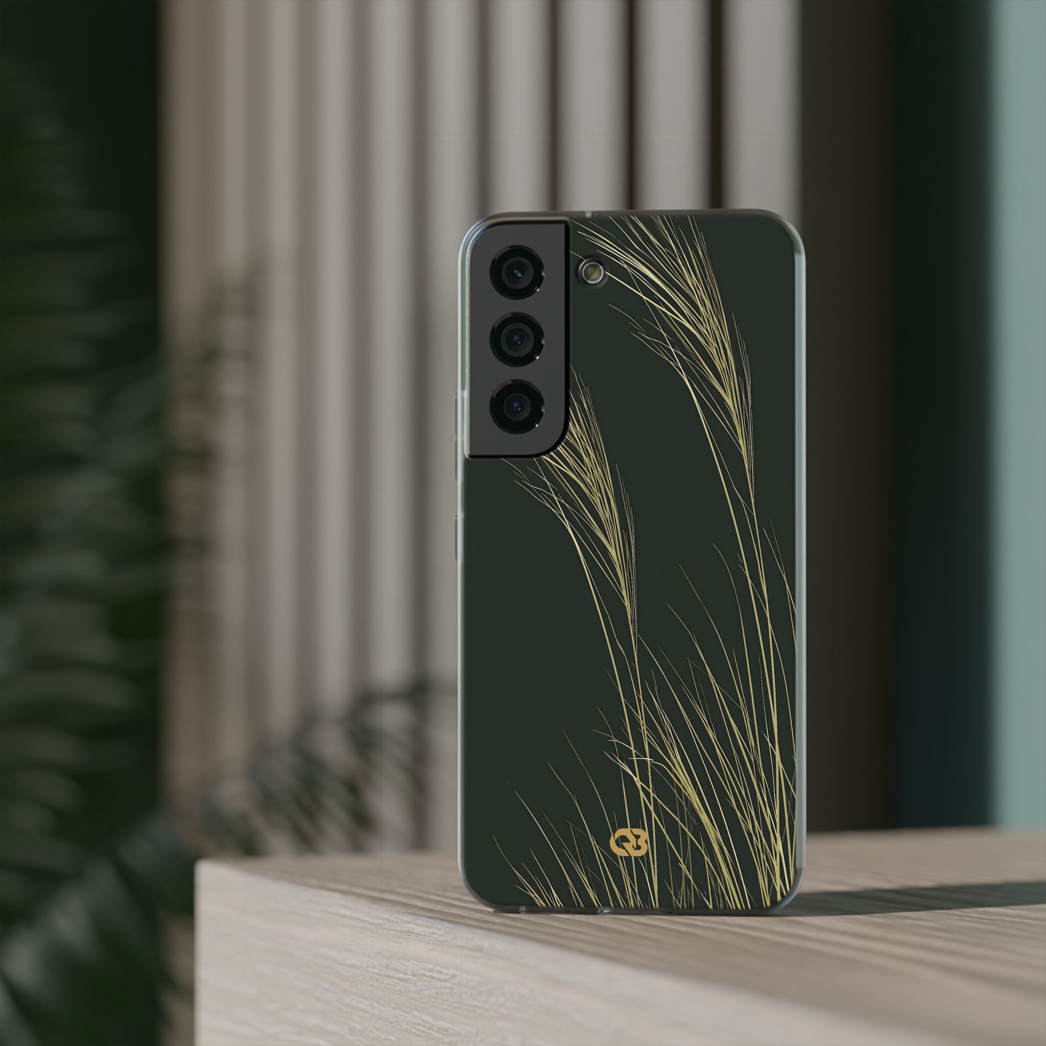 Green Lite Phone Case for Samsung - Midnight Gilded Grass