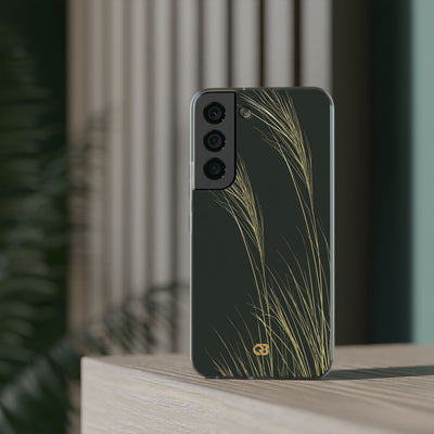 Green Lite Phone Case for Samsung - Midnight Gilded Grass