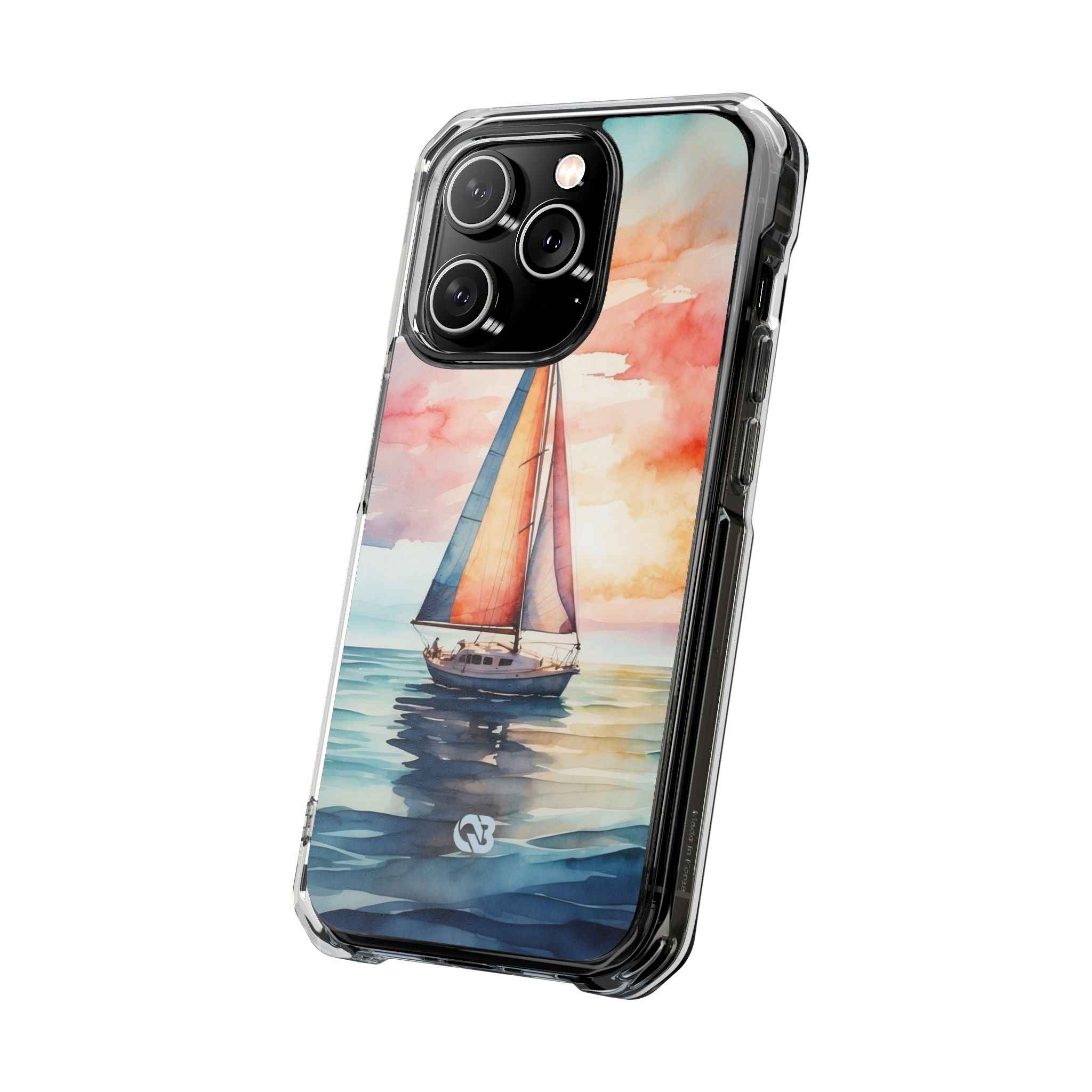 Crimson Horizon Sail · Impact Phone Case for iPhone · Magsafe