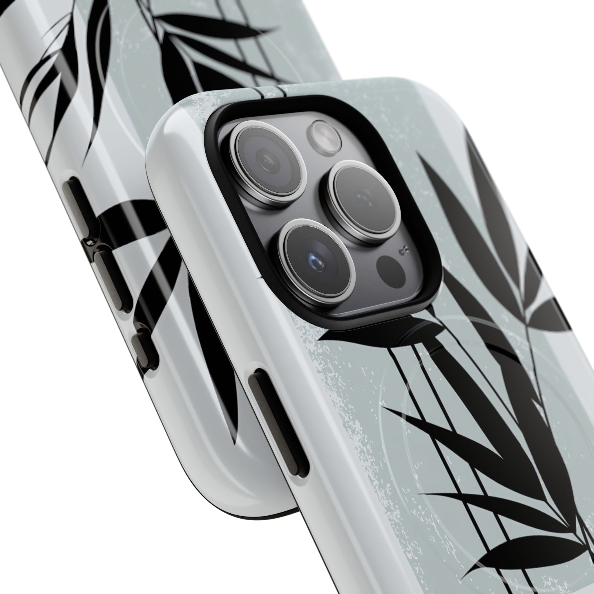 Grey Tough 2.0 Magsafe Phone Case for iPhone - Sage Bamboo Noir