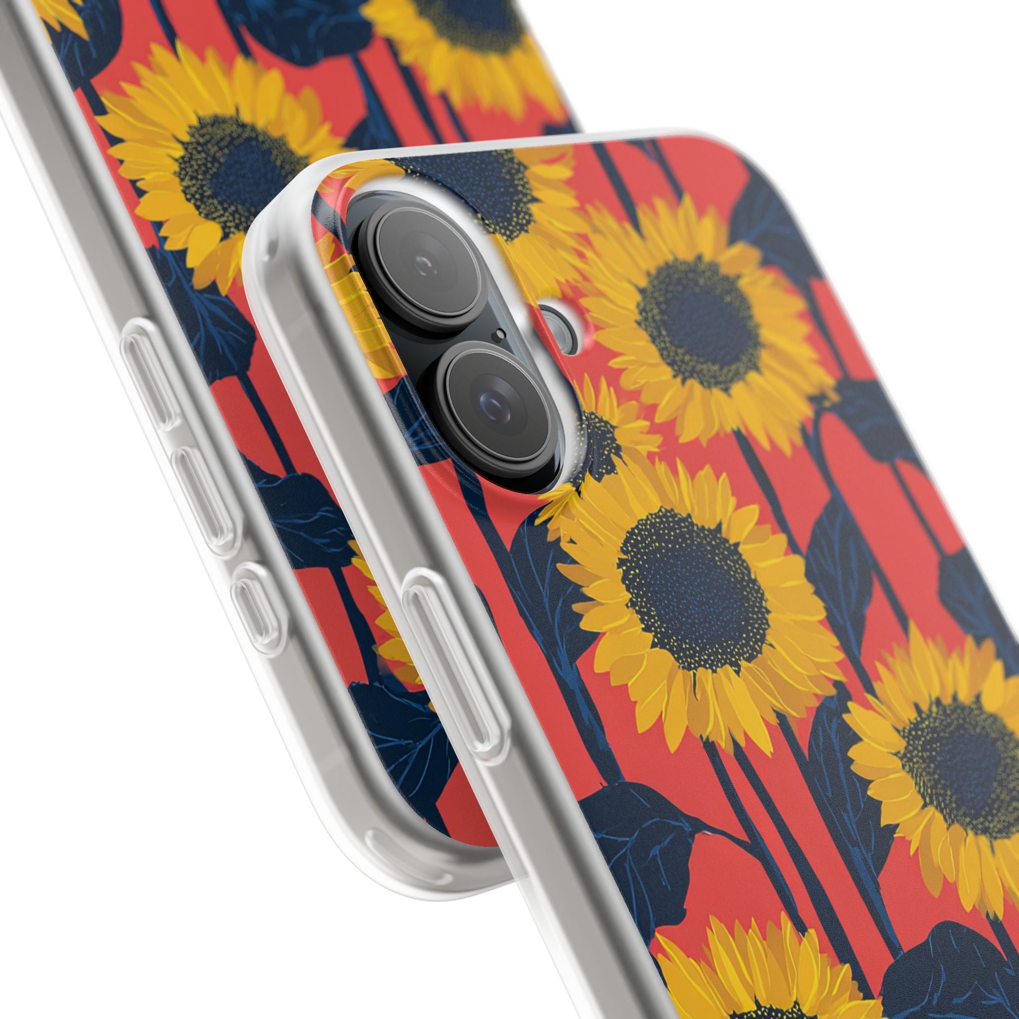 Solar Navy Bloom · Soft Handyhülle für iPhone