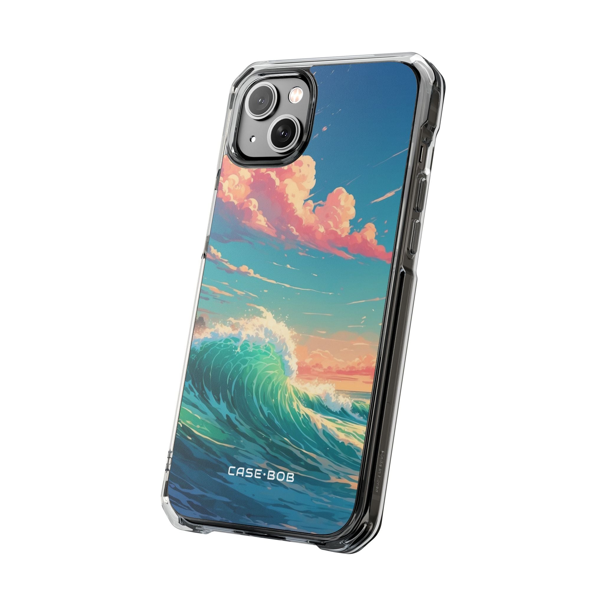 Turquoise Curl iPhone 14 Plus Case - Impact