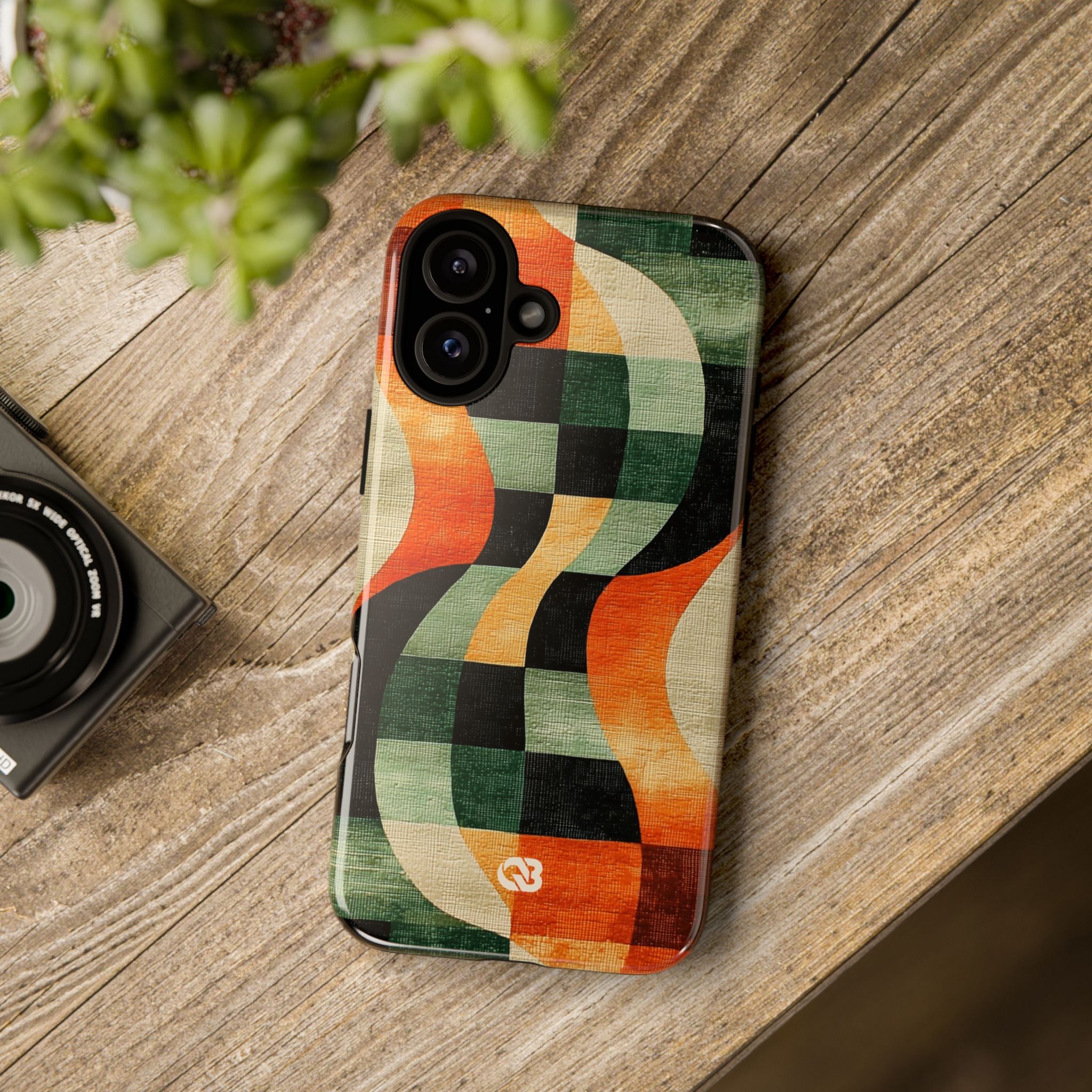 Burnt Orange Curve · Tough Etui na telefon dla iPhone