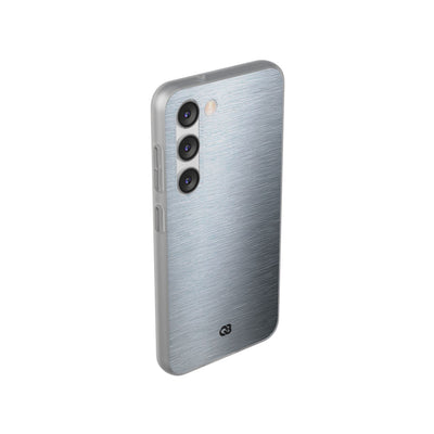 Silver Lite Phone Case for Samsung - Satin Chrome Grain
