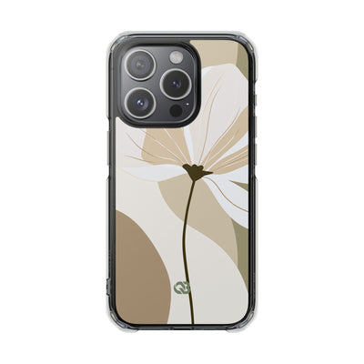 Beige Impact MagSafe Phone Case for iPhone - Sage Linen Magnolia