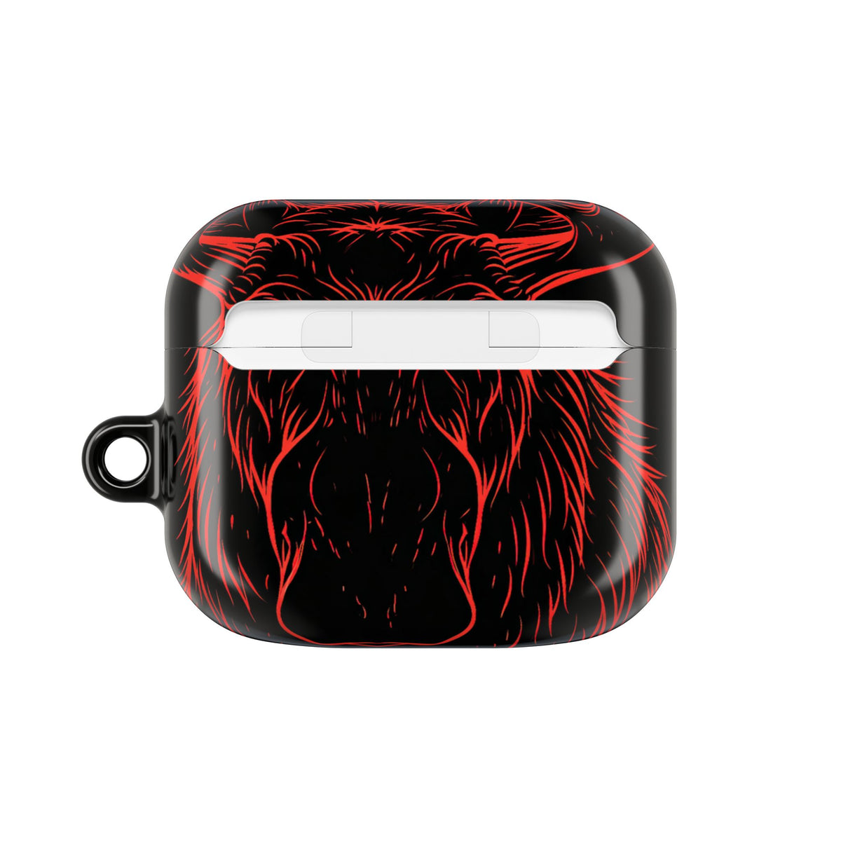 Nordic Moose Contour · Hard Case for AirPods & AirPods Pro · Red
