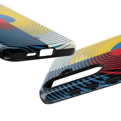 Blue Tough Phone Case for Samsung - Primary Circuit Orbit