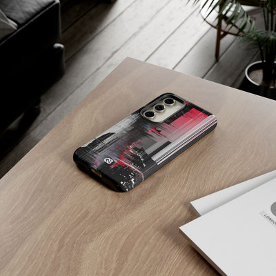 Black Tough Phone Case for Samsung - Crimson Data Leak