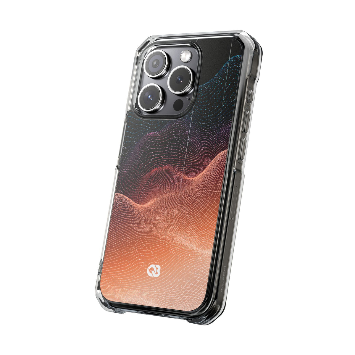 Spectral Elevation · Clear Impact Magnetic Phone Case for iPhone · Orange