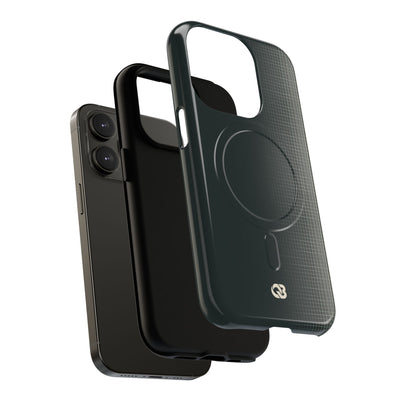 Grey Tough 2.0 Magsafe Phone Case for iPhone - Charcoal Tech Grid
